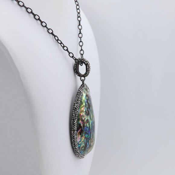 Large Abalone Shell Necklace - Picture 10 of 10